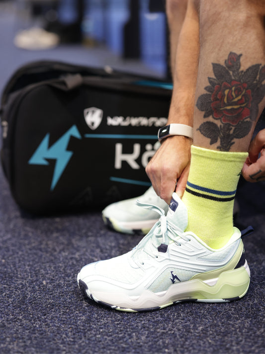 Reverse Padel Shoes – Green & Light Blue