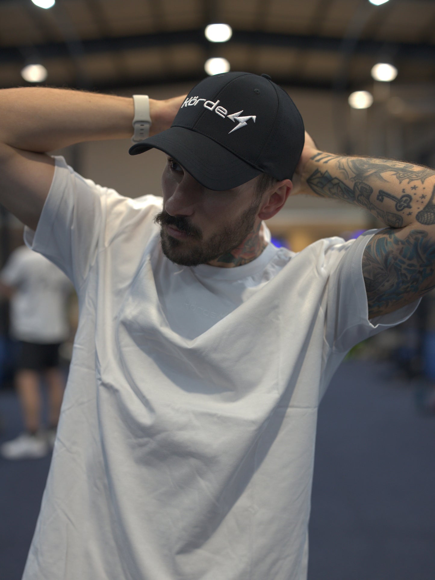 Sports Black Cap – Breathable Performance Training Hat