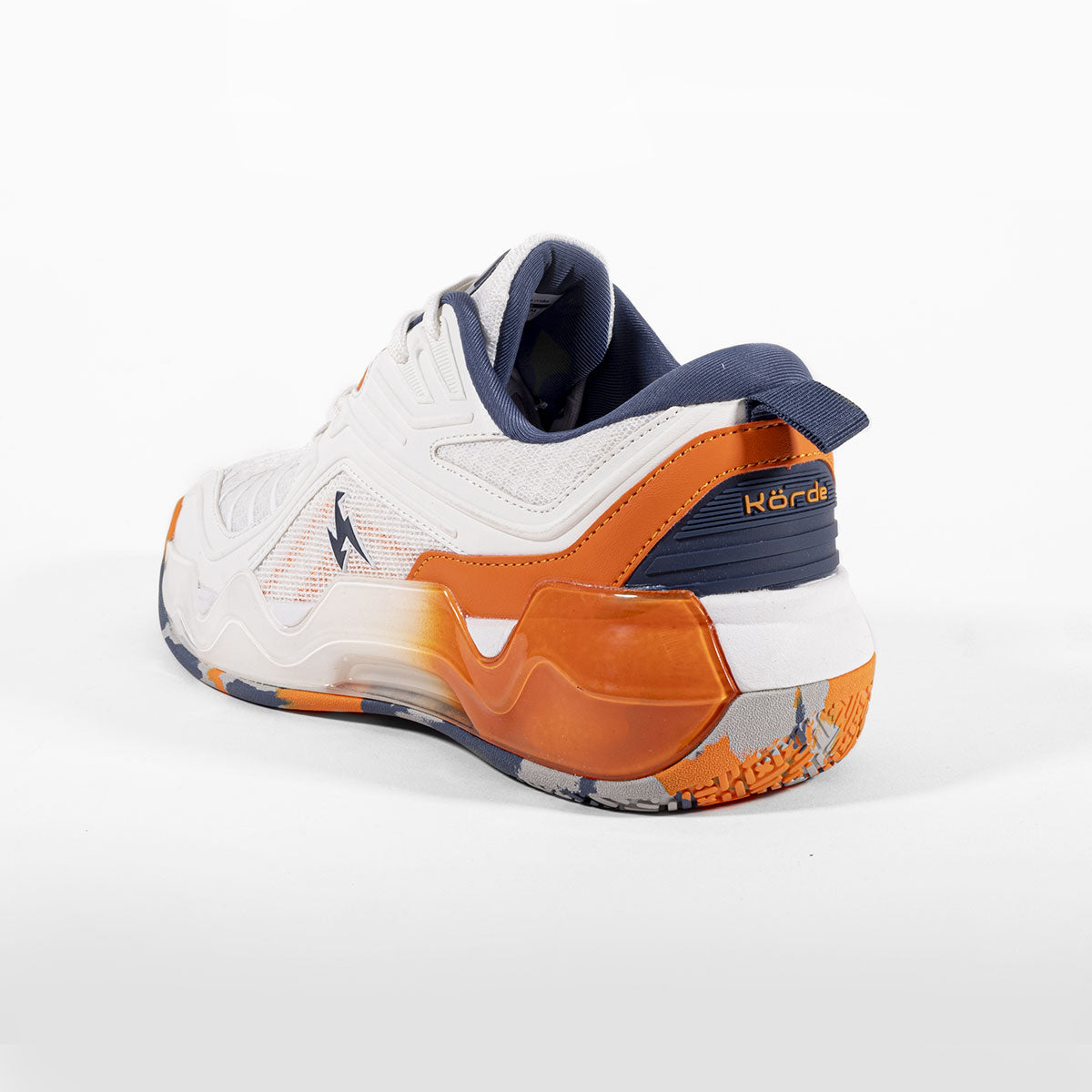 Reverse Padel Shoes – White & Orange