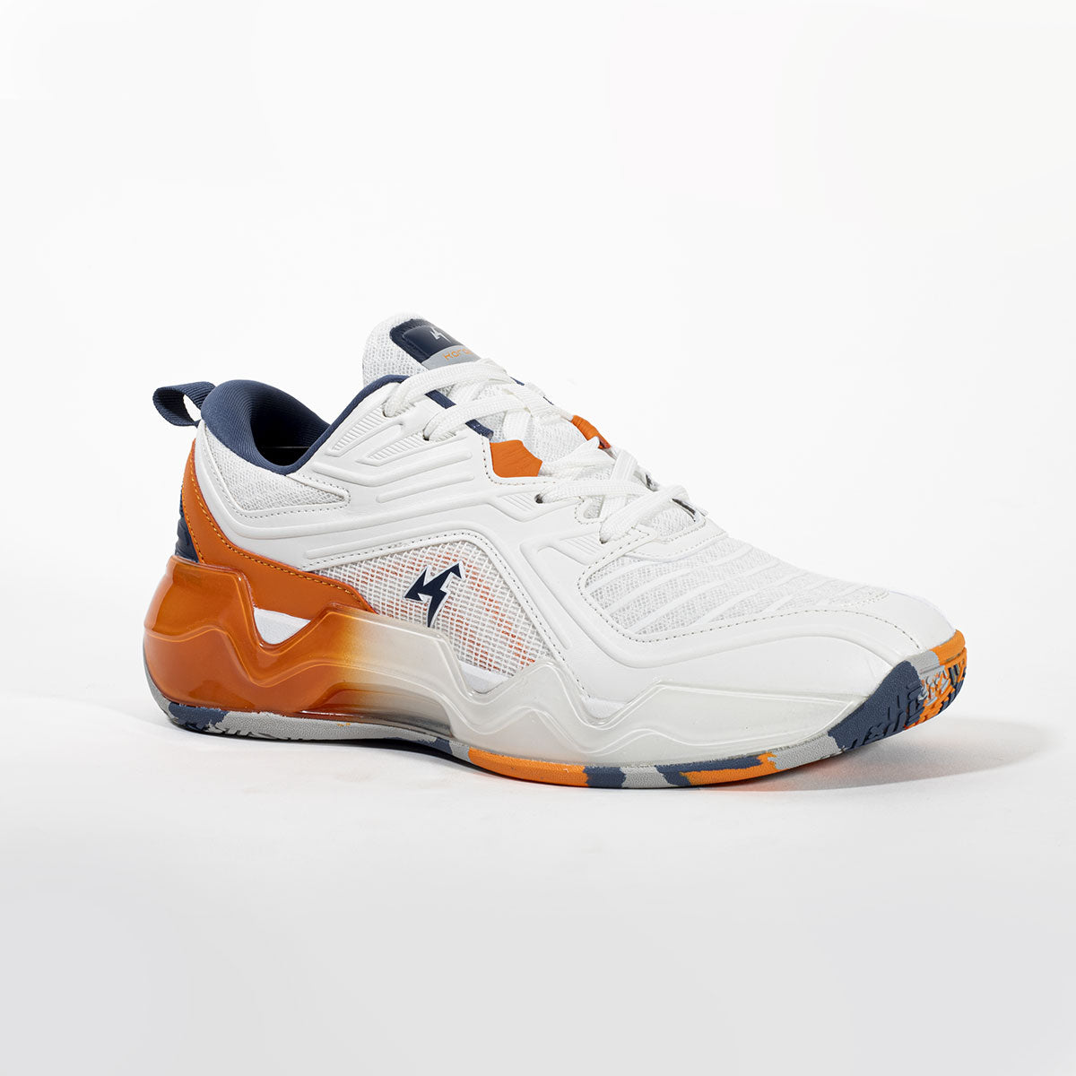 Reverse Padel Shoes – White & Orange